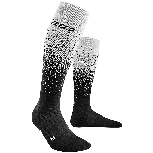 Cep Snowfall Ski Merino Damen Kompressionsstr Mpfe Schwarz Wei L Wp K