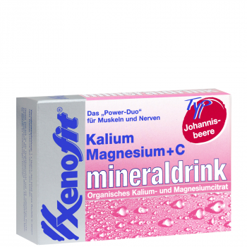 Xenofit Mineraldrink | Kalium, Magnesium + Vitamin C | Box mit 20 Beutel