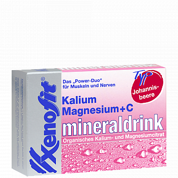 Xenofit Mineraldrink | Kalium, Magnesium + Vitamin C | Box mit 20 Beutel