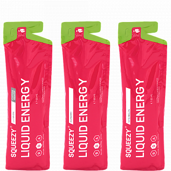 SQUEEZY Liquid Energy Gel Testpaket | 3 x 60 ml Beutel