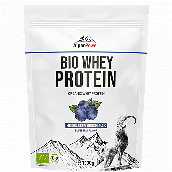 AlpenPower BIO Whey Protein Shake | 1000 g Beutel | DE-KO-006