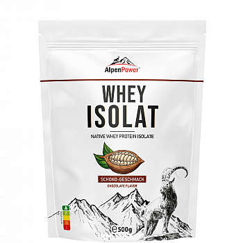 AlpenPower Whey Isolat Protein Shake | 500 g Beutel