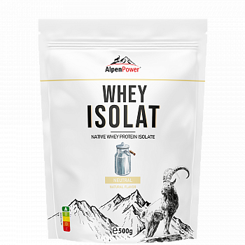 AlpenPower Whey Isolat Protein Shake | 500 g Beutel