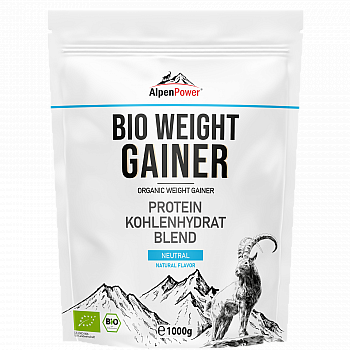 AlpenPower BIO Weight Gainer | 1000 g Beutel | DE-KO-006