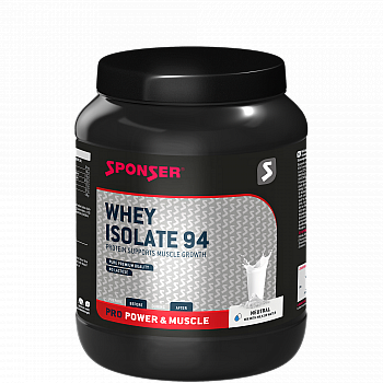 SPONSER Whey Isolate Protein 94 Shake | Neutral | 850 g Dose