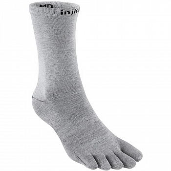 Injinji Liner Crew Zehensocken | Grey | Ultradnn