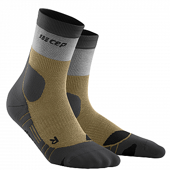 CEP Hiking Light Merino Mid Cut Compression Socks Damen | Sand Grey