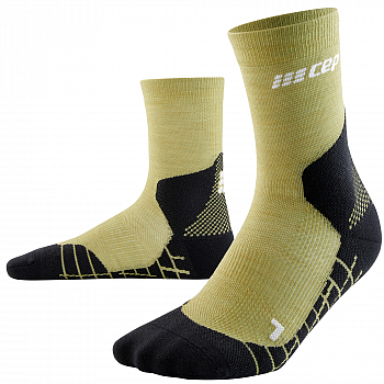 CEP Hiking Light Merino Mid Cut Compression Socks Herren | Olive