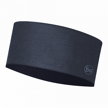 BUFF CoolNet UV Wide Headband | Solid Night Blue