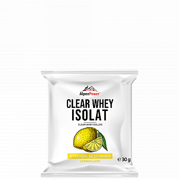 AlpenPower Clear Whey Isolat | Wie ein Softdrink | 30 g Beutel