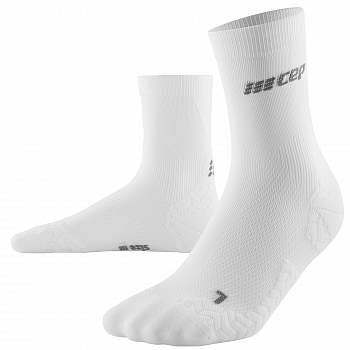 CEP Run Ultralight Mid Cut Compression Socks Damen | White