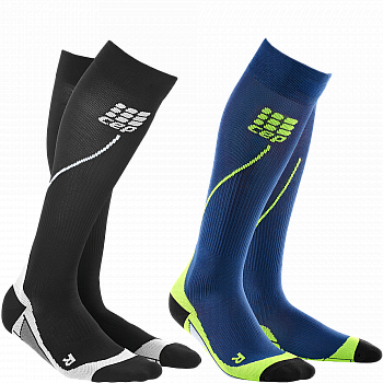 CEP Run 2.0 Compression Socks Herren | Black & Blue