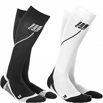 CEP Run 2.0 Compression Socks Herren | Black & White