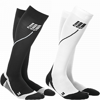 CEP Run 2.0 Compression Socks Herren | Black & White