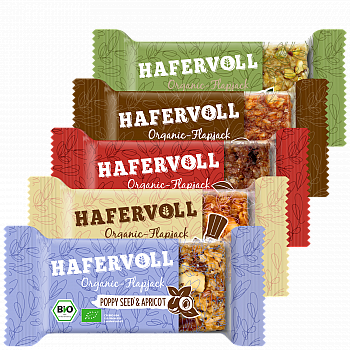 Hafervoll Organic Flapjack Riegel Testpaket | BIO DE-KO-006