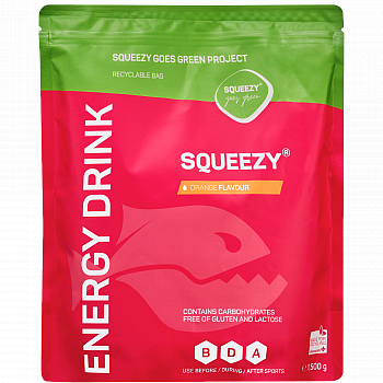 SQUEEZY Energy Drink | 1500 g Beutel | Orange