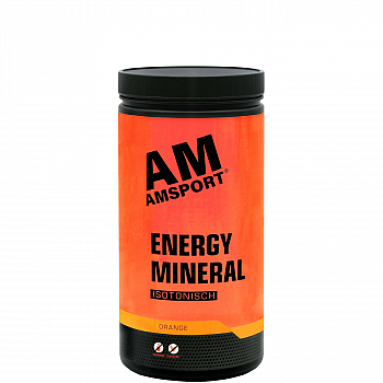 AMSPORT Energy Mineral Drink | 500 g Dose | Orange | MHD 31.10.24