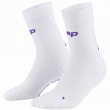 CEP Core Run Ultralight Mid Cut Compression Socks Damen | White