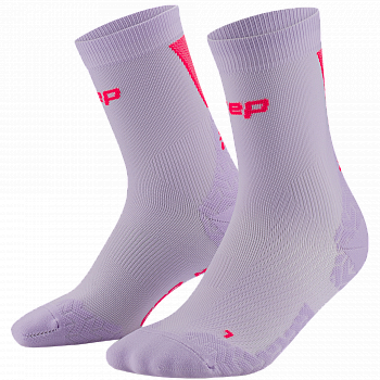 CEP Core Run Ultralight Mid Cut Compression Socks Damen | Lilac Pink