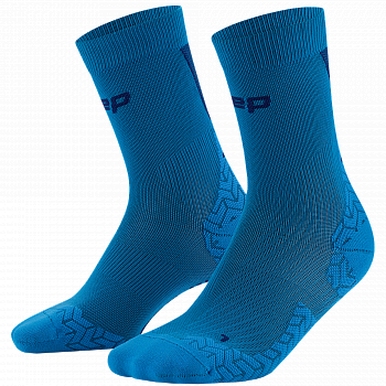 CEP Core Run Ultralight Mid Cut Compression Socks Herren | Blue Dark Blue