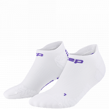 CEP Core Run Ultralight No Show Compression Socks Herren | White