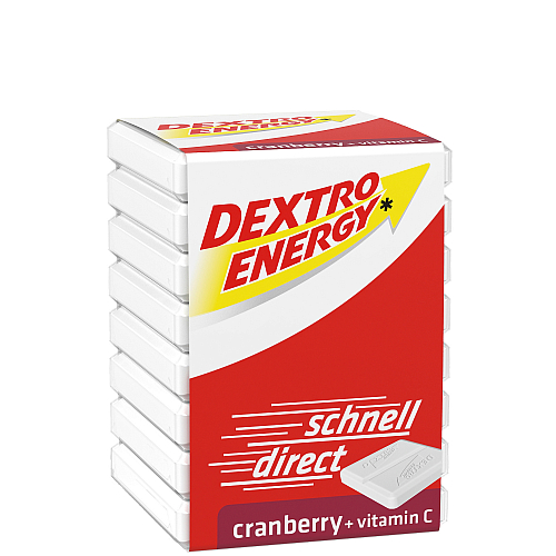 DEXTRO ENERGY Traubenzucker Wrfel Preiselbeer  