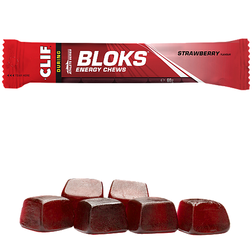 Clif Bloks Energy Chews Strawberry (60 g Beutel)