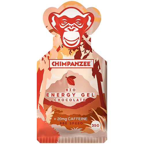 Chimpanzee Energy Gel Schokolade + Koffein (35 g Beutel)