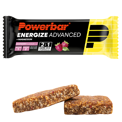 PowerBar Energize Advanced Himbeere 55 g Kohlenhydratriegel