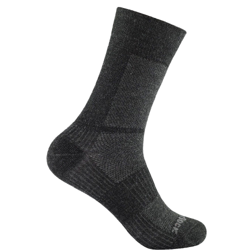 WRIGHTSOCK Coolmesh II MERINO Crew | Grey Black | Mitteldick