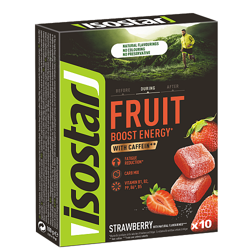 Isostar Energy Fruit Boost | Box mit 10 Gelees