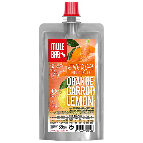 Mule Bar Energy Fruit Pulp Orange Carrot Lemon (65 g)