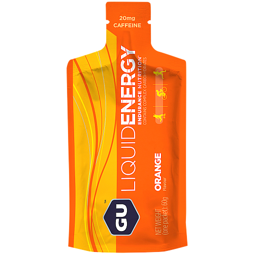 GU Liquid Energy Gel Orange mit Koffein (60 g  Beutel)