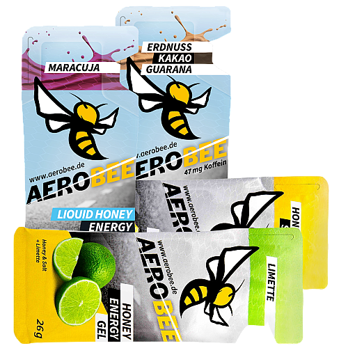 AEROBEE Energy Gel Testpaket | Honey & Liquid Honey