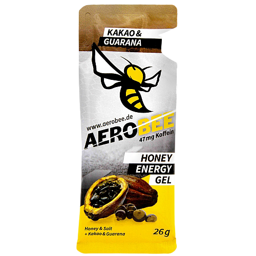 Aerobee Honey Energy Gel Kakao & Guarana (26 g Beutel)