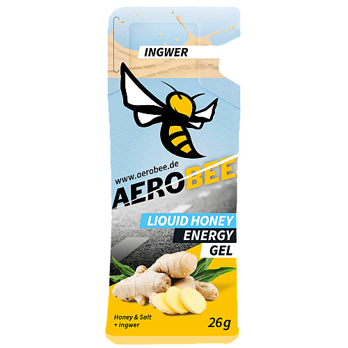 Aerobee Liquid Honey Energy Gel Ingwer (26 g Beutel)