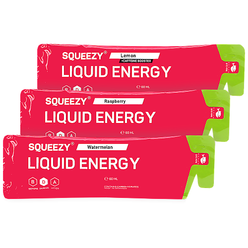 SQUEEZY Liquid Energy Gel Testpaket