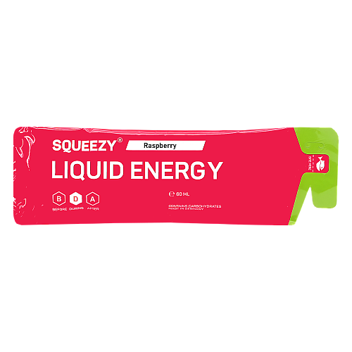 Squeezy Liquid Energy Gel Raspberry (60 ml Beutel)