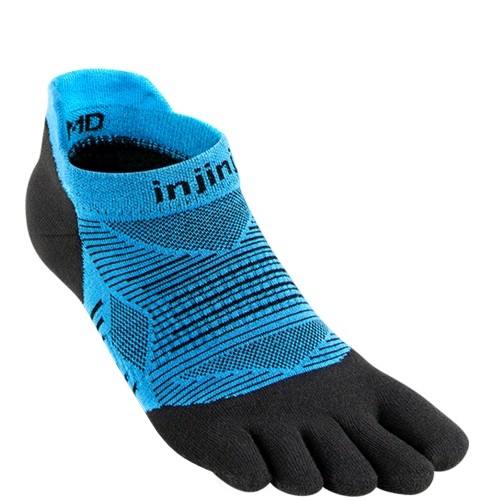 Injinji Run Lightweight No Show Zehensocken | Malibu Blue | Dnn