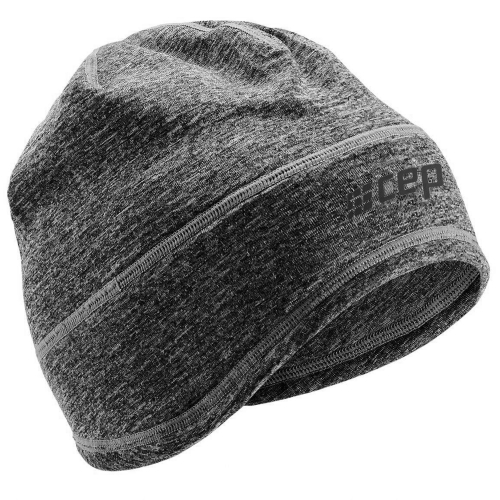 CEP Winter Run Beanie l Laufmtze | Black Melange