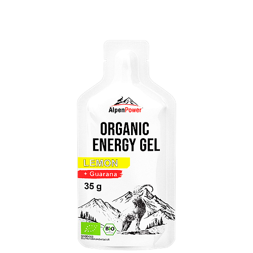 AlpenPower Zitrone Organic Energy Gel Beutel 