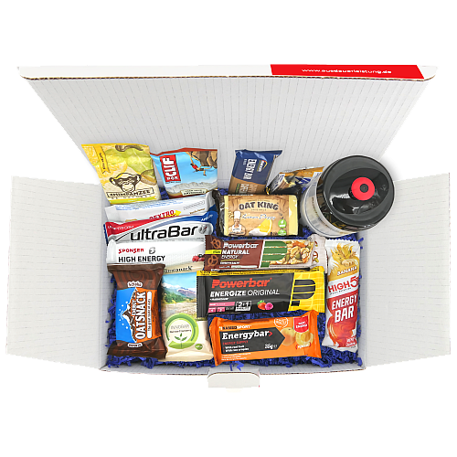 Sportriegel Geschenkbox von oben