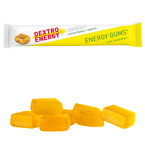 Dextro Energy Gums Zitrone + Natrium (45 g Beutel)