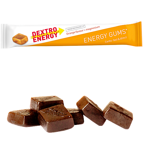 Dextro Energy Gums Orange + Magnesium (45 g Beutel)