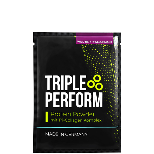 Triple Perform 2-Monatspackung Protein Powder mit Tri-Collagen Komplex  Grapefruit + Wild Berry (60x23,7g)