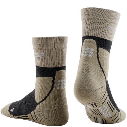 CEP Hiking Merino Mid Cut Compression Socks Herren | Sand Grey