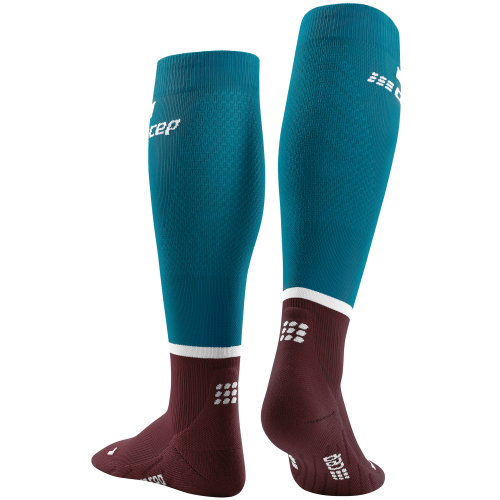 CEP The Run 4.0 Compression Socks Herren | Petrol Dark Red