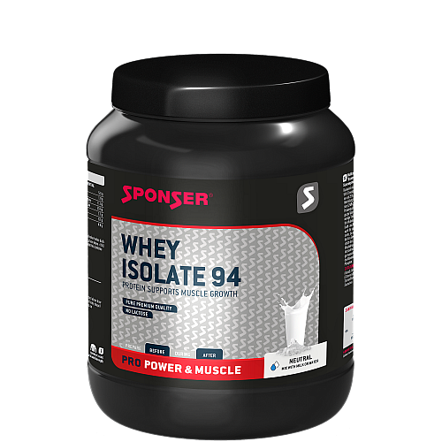 SPONSER Whey Isolate Protein 94 Shake | Neutral | 850 g Dose