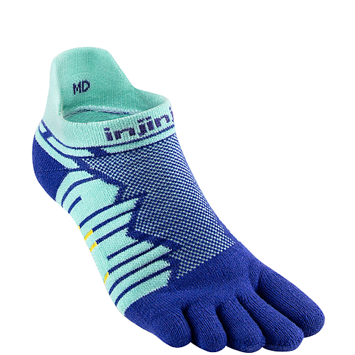 Injinji Ultra Run No Show Zehensocken | Arctic Blue | Mitteldick