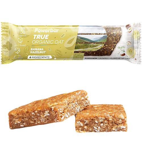 Powerbar True Organic Oat Bar Banana Hazelnut (40 g)